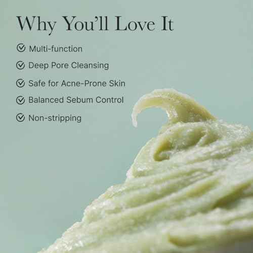 ARENCIA Korean Rice Mochi Face Cleanser - Face Wash, Gentle Scrub All in One for Deep Cleansing, Moisturizing, Pore Minimizing, Acne-Prone Skin, Removing Blackhead with Rice Water & Green Tea