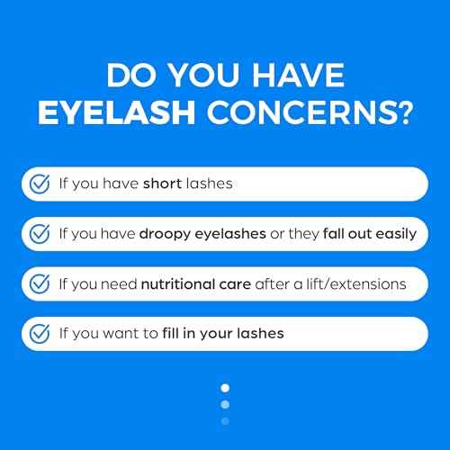 Lashrum Eyelash Enhancing Serum | Lash Growth Serum with Caffeine, Peptide & Biotin | for Longer, Fuller Lashes | Dual Brush for Precise & Full Application | Non-Irritating, Daily Use