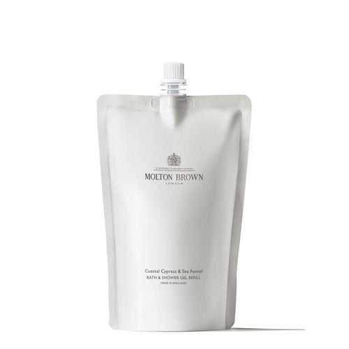 Molton Brown Body Wash - Coastal Cypress & Sea Fennel Refill | 13.5 Fl. Oz. for Refreshing Cleanse