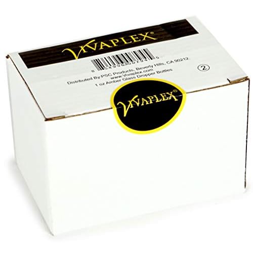 Vivaplex, Amber, 4 oz Glass Bottles, with Glass Eye Droppers - 2 pack