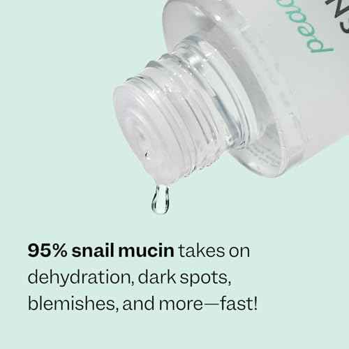 Peach Slices - Snail Rescue Blemish Busting Toner (4.05 oz) - 95% Snail Mucin Concentrate - Clarify, Strengthen, Balance - Hyaluronic Acid & CICA - Vegan & Cruelty Free - Korean Skin Care & Beauty