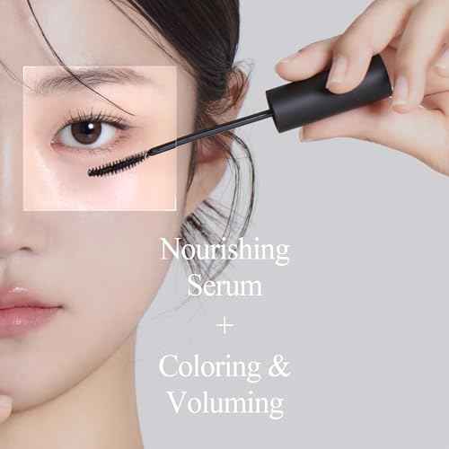 BENTON Honest Black Eyelash Serum - Eyelash Growth Serum for Thicker, Fuller Lashes - Creating a Makeup Look with Black Tint, 0.27 fl. Oz