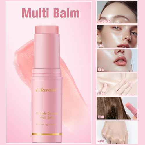 2Pcs Hydrating Multi Eye & Lip Balm Firming Under Eye Balm Stick Make Up Base, Reduce Wrinkle Vegan & Cruelty-Free