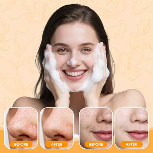 Turmeric Face Wash Set, Turmeric Facial Cleanser& Soap Bar & Oil for Face & Body Suit to All Skin Type, Protect Sensitive Skin Remove Spots Tone-evening