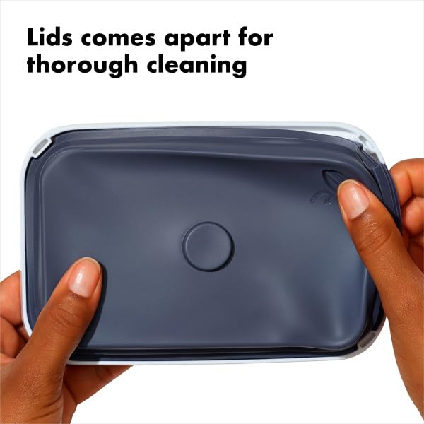 OXO Good Grips POP Container - Airtight Food Storage - Small Square Tall 2.3 Qt Ideal for spaghetti, linguini and lasagna