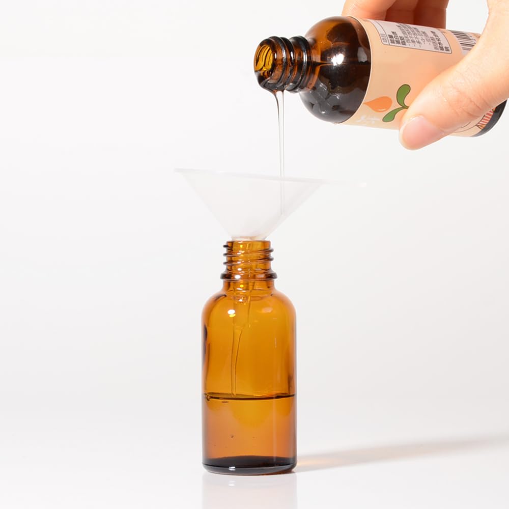 Stellacare 24 Pack, Glass Dropper Bottles 1oz for Oil with Small Funnel,Small Travel Containers Tincture Bottles with Dropper