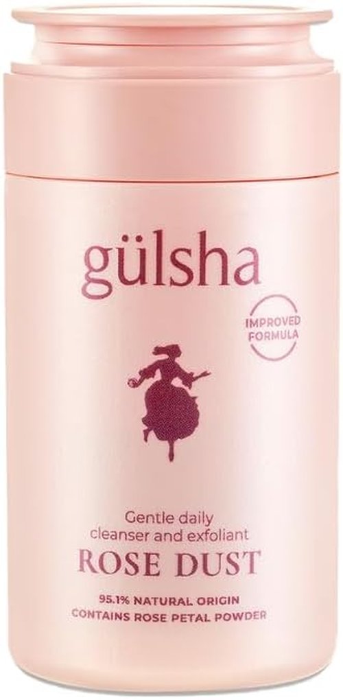 Gülsha Rose Exfoliating Face Scrub - Gentle Daily Cleanser with Natural Rose Oil | 1.5 Fl Oz for Soft, Smooth Skin