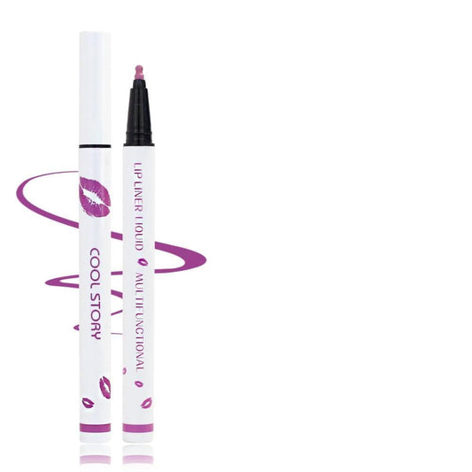 COOL STORY Matte Lip Liner Pencil - Waterproof, Long-Lasting Formula for Fuller Lips | Soft Purple 08