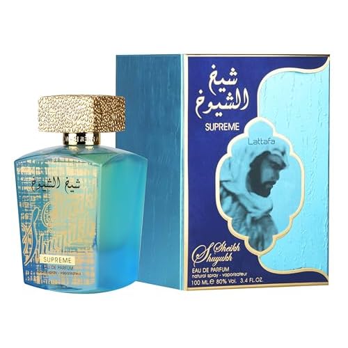 Lattafa Sheikh Al Shuyukh Supreme ? Spicy, Sweet, Woody, Amber ? Eau de Parfum Spray Long-Lasting Fragrance for Unisex, 3.4 Ounce / 100 ml