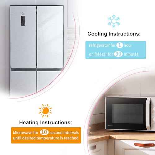 Cold Face Eye Masks Ice Face Mask Hot Cold Compress for Dark Circles, Puffiness, Migraines, Headache, Stress, Redness, Cooling Face Masks for Women Man, Skin Care