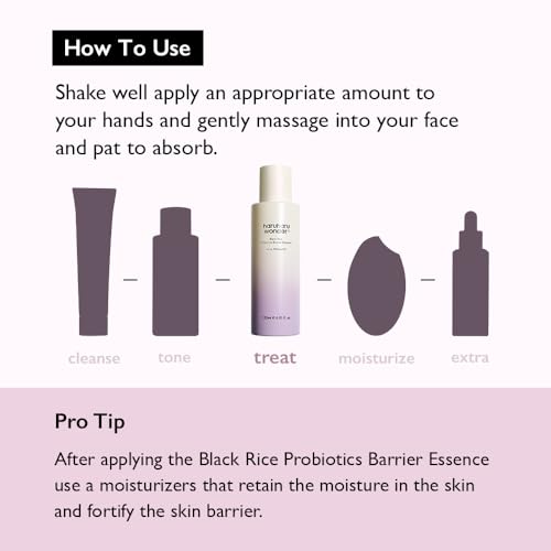haruharu Wonder Black Rice Probiotics Barrier Essence 1.01 fl. oz., Travel Size Essence Toner to Strengthen Skin Barrier with Ceramides, Fermented Ingredients, Soothing, Moisturizing, Plumping