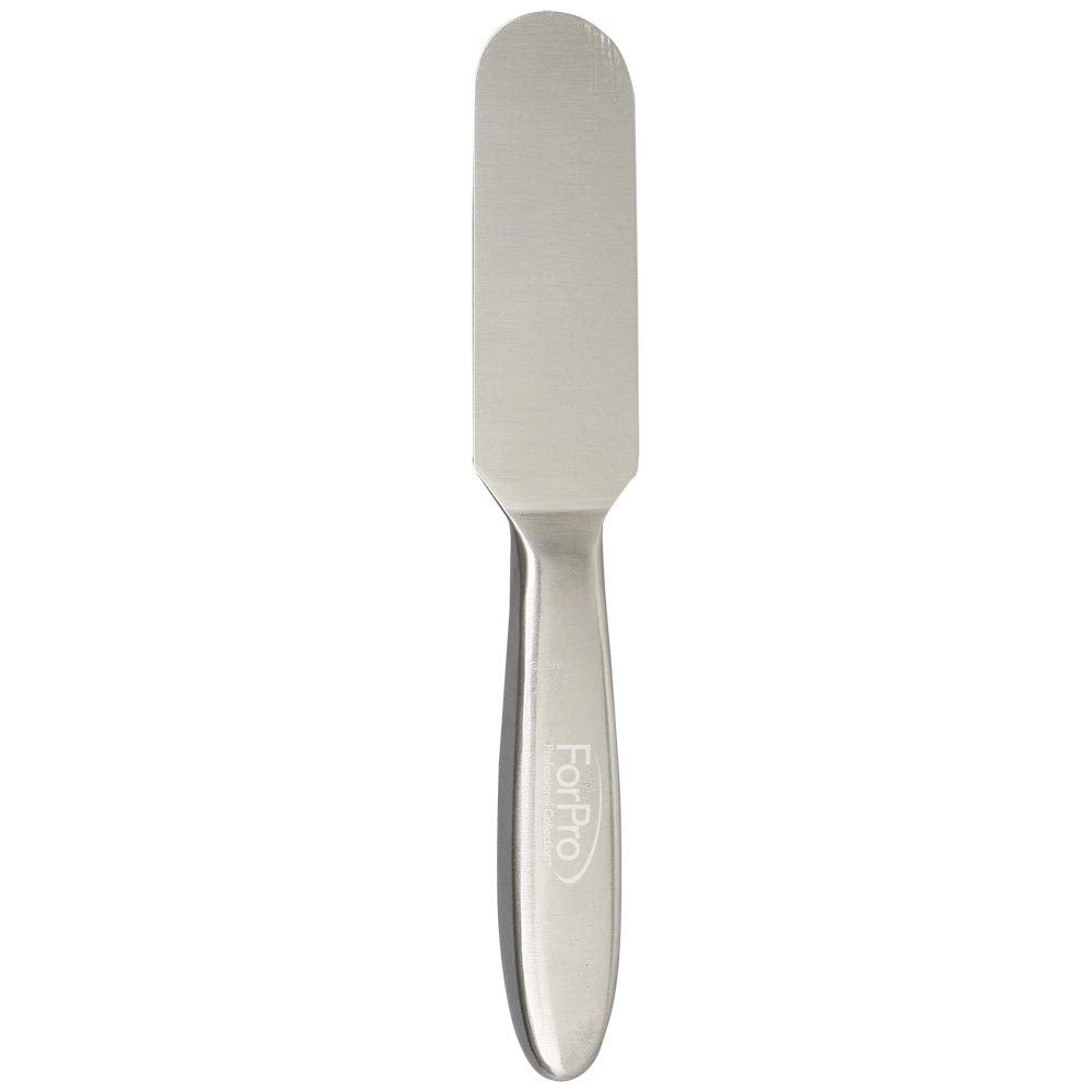 ForPro Professional Collection Stainless Steel Pedi File Kit - 100% Sanitizable Pedicure Tool | 12 Refill Strips, 8.5" L
