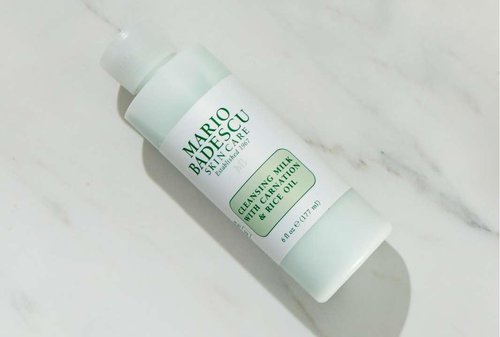Mario Badescu Cleansing Milk with Carnation, Rice Oil & Vitamin E - No Rinse Liquid Makeup Remover Cleanser with Milky Formula For Skin Care and Gentle Cleansing Experience