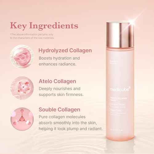 Medicube Triple Collagen Toner - Hydrolyzed, Atelo, & Soluble Collagen for Deep Hydration & Plump Skin - Fast-Absorbing Formula for All-Day Suppleness, Korean Skincare (4.73 fl.oz.)