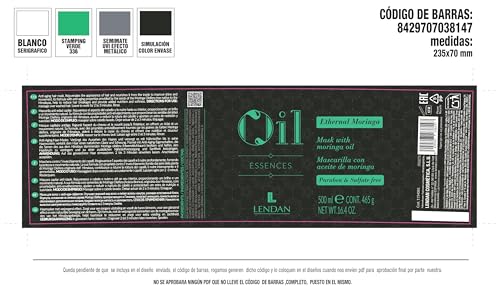 Lendan OIL ESSENCES ETHERNAL MORINGA MASK (500ml)