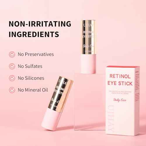 Retinol Eye Stick, Anti-Aging Eye Cream for Wrinkles, Dark Circles, Puffiness & Bags Under Eyes, All-in-one Multi Eye Balm with Caffeine, Vitamin C, Hydrating & Firming Skin