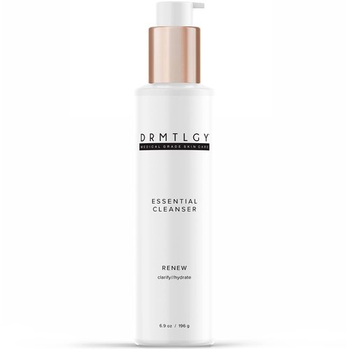 DRMTLGY Essential Facial Cleanser – Gentle Foaming Face Wash with Peptides, Niacinamide & Hyaluronic Acid – Hydrating, Sulfate-Free, All Skin Types, 6.9 fl oz