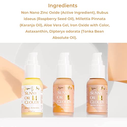 Jessica Wellness Mineral Sunscreen + Hydrating Serum with Broad Spectrum SPF 30 & Antioxidants, Oil-Free, Fragrance Free, Non-Nano Zinc Oxide. 1 oz (Clear)