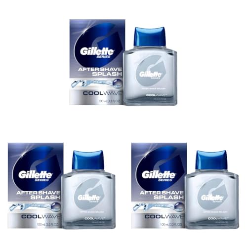Gillette Series Cool Wave After Shave Lotion for Men, 3.3 fl oz