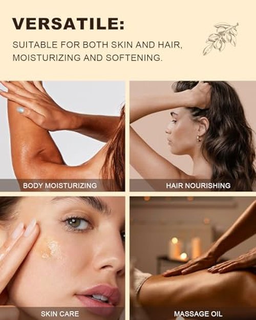 Yoken Organic Argan Oil for Hair 4 Fl Oz, USDA Pure and Natural Morocco Argan Oil, Argon Oil For Hair, Scalp, Face & Skin Care, 100% Cold Pressed Hair Conditioner, Unrefined Argon Nails Carrier Oil