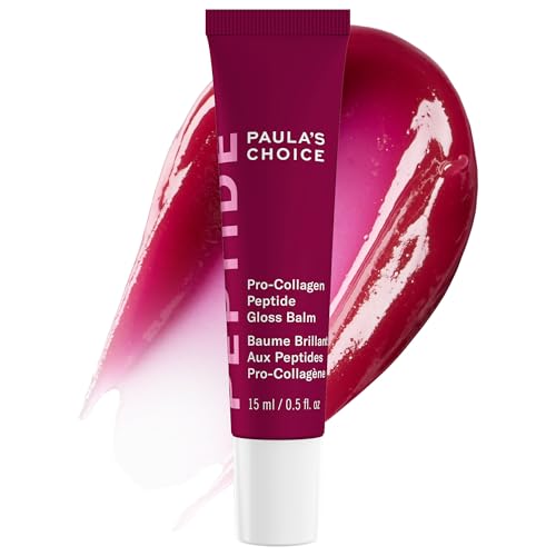 Paula’s Choice Pro-Collagen Peptide Gloss Lip Balm, Hydrates & Smooths Lips, Sheer & Glossy Finish for Fuller Lips, Sheer Tint, Non-Sticky, Cruelty-Free, 0.5 oz