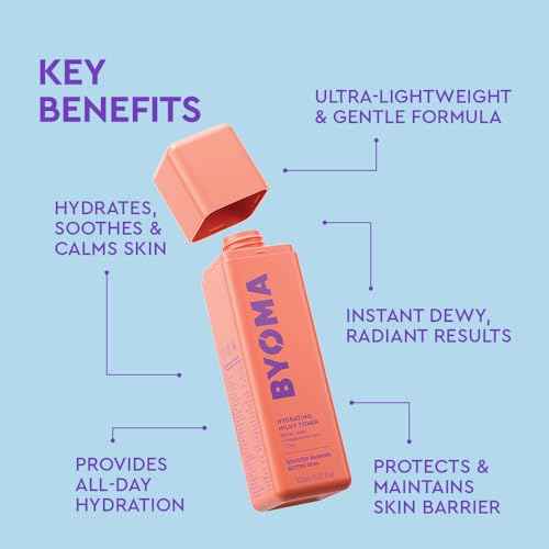 BYOMA Hydrating Milky Toner - Dewy, Ultra Hydrating Toner for Face - Soothes Skin, Locks in Moisture, Reduces Redness - Barrier Repair - 5.07 fl oz