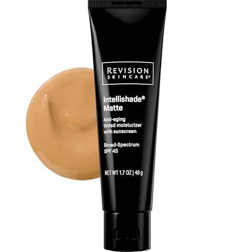 Revision Skincare Intellishade¢ç Matte SPF 45 Anti-Aging Tinted Sunscreen for Face, Oil-Free Moisturizer with SPF and Vitamin C, Pore Minimizing Sunscreen for Oily and Combination Skin, 1.7 oz