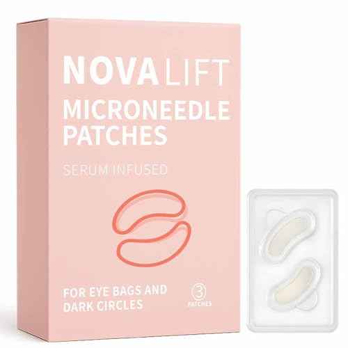MicroGlow Eye Patches,Under Eye Patchs Hyaluronic Acid Eye Mask for Dark Circles for Women, Forehead Wrinkle & Smile Line Patches (1BOX(3 Pairs))