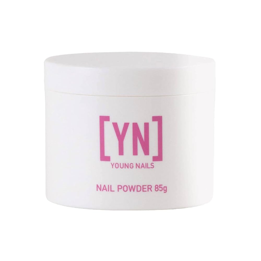 Young Nails Acrylic Core Powder - Professional Self-Leveling Nail Powder | Clear, Nude, Pink & White - 85g