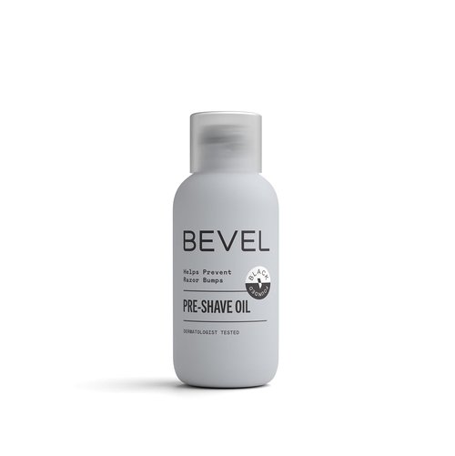 Bevel Pre Shave Oil - Soften Hair & Protect Skin from Irritation | 2 Fl Oz with Castor, Olive & Tea Tree Oils