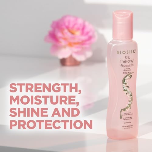 BioSilk Irresistible Collection Silk Therapy Leave-in Treatment 2.26oz. Jasmine & Honey Scent, 2.26 ounces