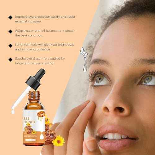 Jimerito Honey Eye Serum, Natural Hydration & Nourishing Formula with Bee Honey, Gentle Daily Care for Eye Area Skin, Deep Moisturizing & Refreshing