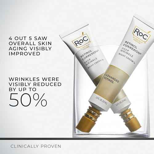RoC Retinol Correxion Night Cream for Deep Wrinkles, Anti Aging Skincare Treatment Women and Men, 1.0 oz (Packaging May Vary)