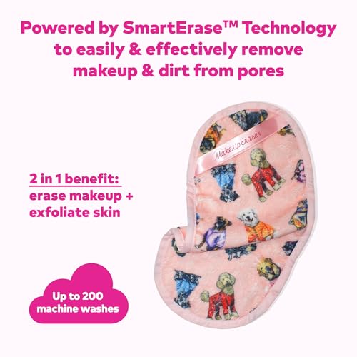 The Original Makeup Eraser, Erase All Makeup With Just Water, Including Waterproof Mascara, Eyeliner, Foundation, Lipstick, Sunscreen, and More! Puppy, 1ct.