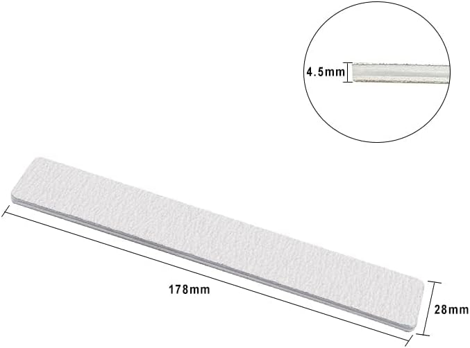 Skiennix Jumbo Nail File Set - 50 Professional Double-Sided Emery Boards for Manicure & Pedicure | 100/180 Grit