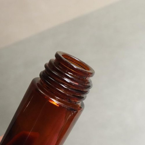 2Pcs Brown 50ml Glass Essential Oil Roller Bottles - Refillable Roll On Bottles for Fragrance, Empty Deodorant Containers