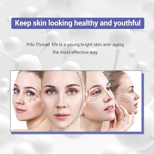 SOZOOM Pdo Threads for Eyes Lift, PDO Thread Eyes Fine Lines Under the Eyes Restore Skin's Firmness & Elasticity (20pcs-30G-25mm)
