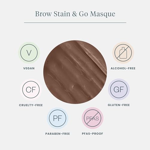Wonderskin Wonder Blading Brow Stain & Go Masque - Long Lasting Eye Brow Tint, Transfer Proof and Smudge Proof Eyebrow Tint Stain (Blonde)