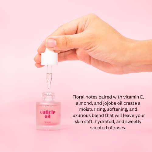 KIARA SKY Hydrating Nail & Cuticle Oil - Nourishing Formula with Natural Rose Scent