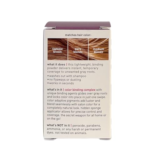 Style Edit Root Touch Up Powder | Temporary Hair Color for Gray Roots and Thinning Hair | Salon-Quality, Transfer-Resistant Hair Concealer | Black, 0.13 oz