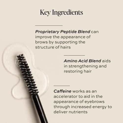 DIME Beauty Eyebrow Enhancing Gel, Clear Eyebrow Gel to Promote Fuller, Thicker, Stronger Brows, 0.20 oz / 6 mL