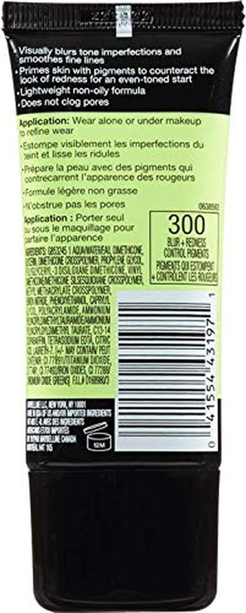 Maybelline Face Studio Master Prime Face Primer - Blur & Redness Control, 1 Count