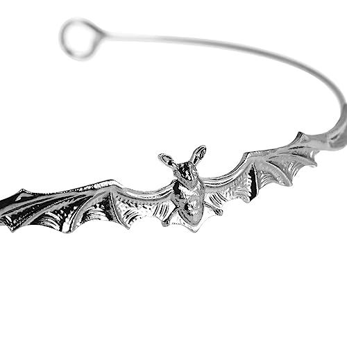 Mobestech Bat Crown, Halloween Headband Tiara Costume Crown Accessory Queen Party Bride Fascinator Halloween Party Headdress