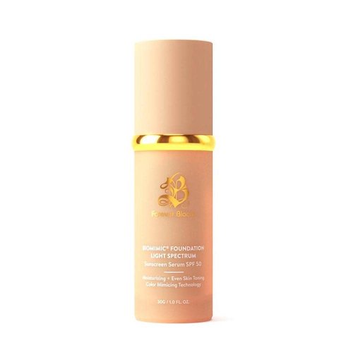 Forever Bloom Bio Mimic Foundation - Lightweight SPF 50 Hydration & Concealment for Mature Skin