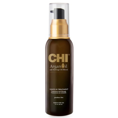 CHI Argan Oil Leave-In Treatment - Lightweight Formula with Moringa Oil for Dull & Damaged Hair | 3 Oz