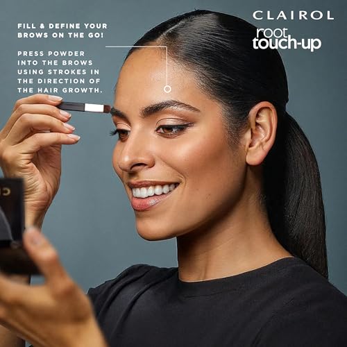 Clairol Root Touch-Up Temporary Concealing Powder, Black Hair Color, Pack of 1 - Packaging May Vary
