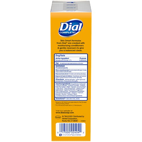 Dial Antibacterial Deodorant Bar Soap, Advanced Clean, Gold, 4 Oz, 32 Bars