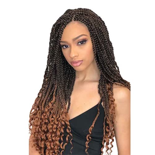 HIPPIE BRAID 22" (4 Medium Brown) - Freetress Synthetic Crochet Braiding Hair