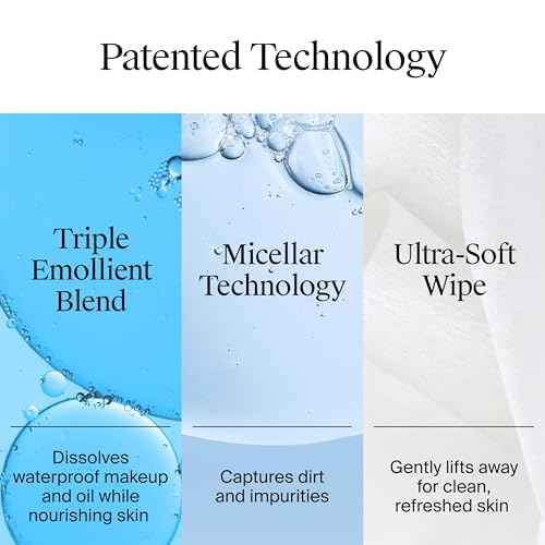 Neutrogena Night Calming Makeup Remover Face Wipes, Nighttime Cleansing Towelettes Remove Sweat, Dirt & Makeup & Calms Skin, Hypoallergenic, 100% Plant Based Cloth, Twin Pack, 2 x 25 ct