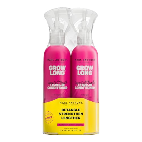 Marc Anthony Leave-In Hair Conditioner Spray for Long & Detangled Hair, Grow Long - Moisturizing & Deep Conditioning Detangler Spray with Biotin For Split Ends, Breakage & Reduces Frizz